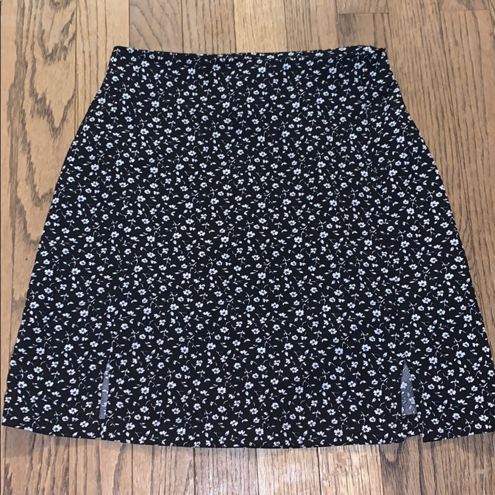 Brandy Black Floral mini skirt